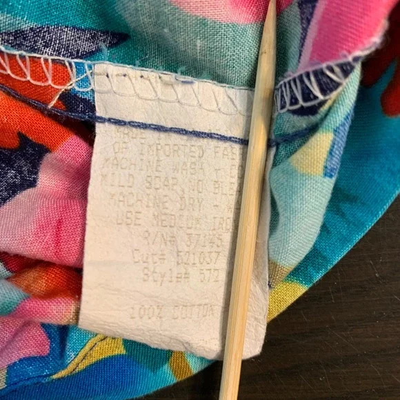 Hilo Hattie Mens XL Aloha Hawaiian Shirt Tropical Floral Print Made in Hawaii - Picture 5 of 12